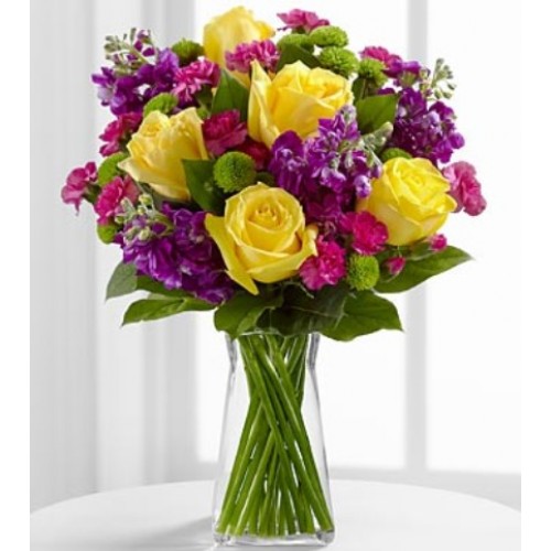 The Happy Times Bouquet by FTD - VASE INCLUDED