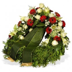 Wreath with ribbon