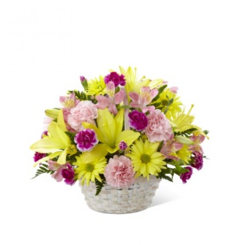 The FTD Basket of Cheer Bouquet - Basket included