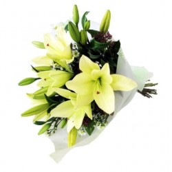 Bunch Of Lilies - White